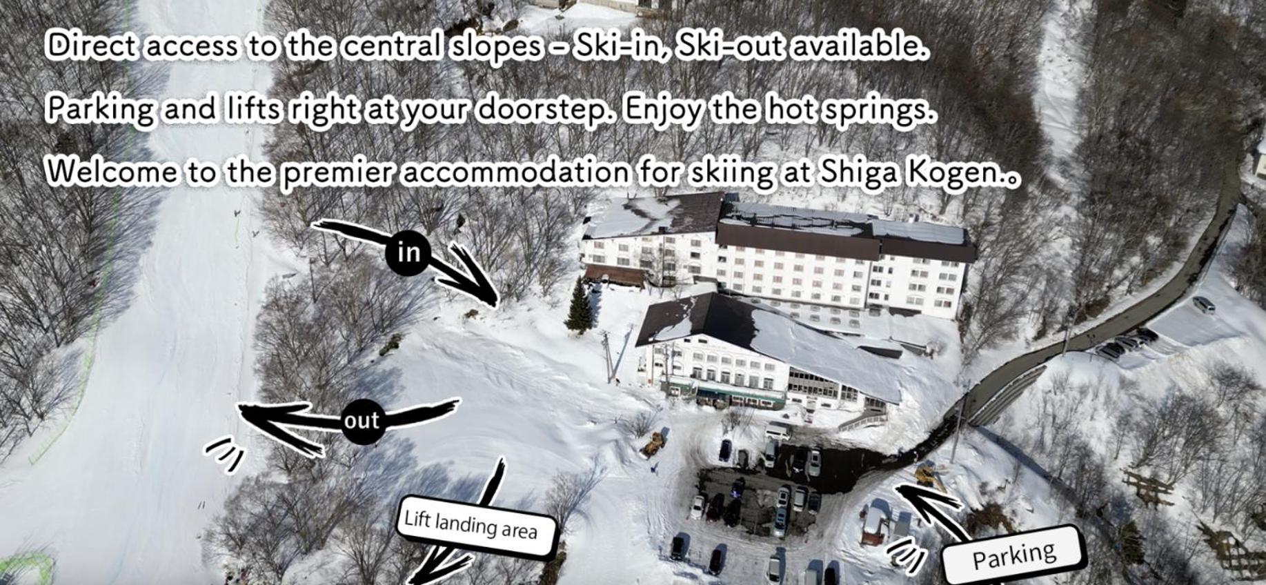 Shiga Swiss Inn Shiga Kogen Dış mekan fotoğraf